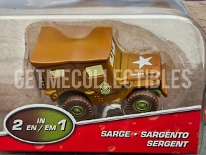 DISNEY PIXAR CARS COLOR CHANGERS SARGE JEEP SAVE 6% GMC - Picture 1 of 3
