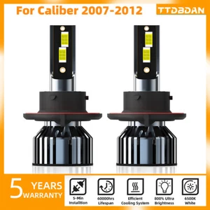H13/9008 LED Headlight Bulbs Kit High/Low Beam 6000K For Dodge Caliber 2007-2012 - Picture 1 of 10