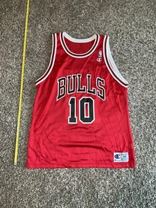 Vintage 90s Chicago Bulls BJ Armstrong Champion Jersey size 48 RARE - Picture 1 of 4
