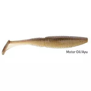 ARTIFICIALE TOURNAMENT D'SWIM MOTOR OIL AYU 4.5" DAIWA 115 MM GOMMA LURE - Foto 1 di 1