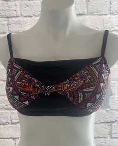 Beach Betty by Miracle Brands schwarzes Damen-Bikini-Oberteil vorne Größe Large - Bild 1 von 5