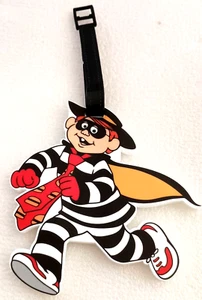 McDonald's Restaurants Fast Food Hamburglar Large Luggage Tag NOS New 2024 - Picture 1 of 5