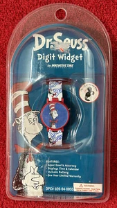 DR. SEUSS DIGIT WIDGET VINTAGE 1998 WATCH Cat In The Hat 3D White Band - Picture 1 of 5