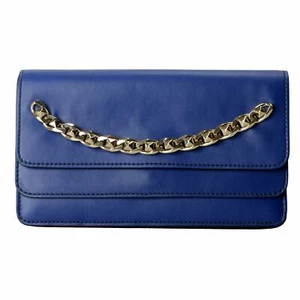 Valentino Garavani Women's Blue 100% Leather Rockstud Clutch Bag - Picture 1 of 4