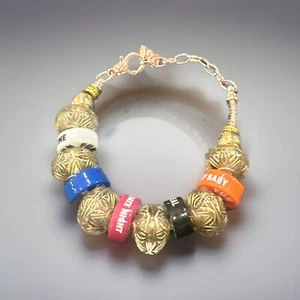 Pulsera Carnival Cruise Lines Personalizada Divertida Divertida Tono Dorado - Imagen 1 de 2