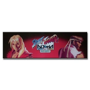 Street Fighter Alpha Premium Arcade Marquee For Restoration Backlit Sign - Picture 1 of 1