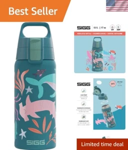 BPA Free Blue Kids Water Bottle - 17 Oz Insulated Therm Flask for Active Kids - Picture 1 of 9