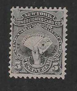 PRIVATE DIE PROP NY CONSOLIDATED CARD (RU14c) PINK PAPER FS - Picture 1 of 4
