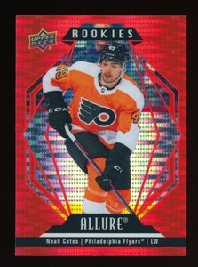 Noah Cates RC 2022-23 Upper Deck Allure Red Rainbow Rookie #135 Flyers