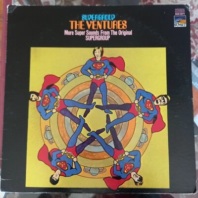 The Ventures - Supergroup - USA Import Sunset Records 1969 EX/VG - Image 1 of 4
