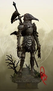 Armored Scarecrow Sculpture(300mm/3D Printed/Unpainted/Unassembled/Creative Geek - Picture 1 of 5