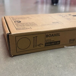 Ikea BOAXEL Pair of legs, Steel, white, 26 1/4-33 1/8 " BRAND NEW 504.487.38 - Picture 1 of 3