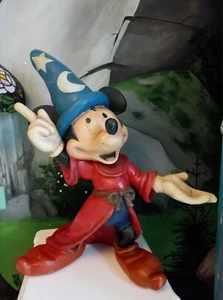 Rara Statua Ðisney Vintage TOPOLINO "FANTASIA" 56 Cm - Foto 1 di 7