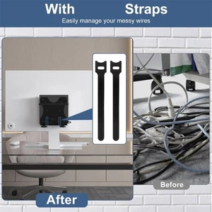Small PC Mount Computer Holder Wall Mount Easy Installation Space Saving - Picture 1 of 8