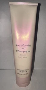 Victoria's Secret Garden ERDBEEREN & CHAMPAGNER SCHIMMERNDER KÖRPERLOTION 8 OZ *LESEN - Bild 1 von 1