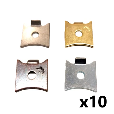 Pack of 10 Single Shelf Support Studs For Raised Bookcase Strip - 4 Finishes - Image 1 of 3