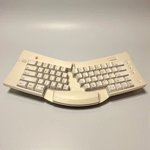 Apple Adjustable Keyboard M1242 Vintage 1992 Ergonomic Split Keyboard ADB Mac - Picture 1 of 11