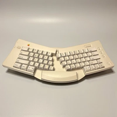 Apple Adjustable Keyboard M1242 Vintage 1992 Ergonomic Split Keyboard ADB Mac - Image 1 of 4