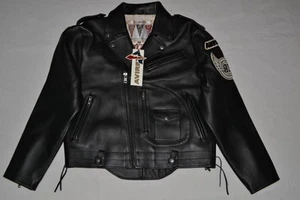 AUTHENTIC MENS AVIREX USA TOUR MOTORCYCLE JACKET BLACK BRAND NEW ALL SIZES - Picture 1 of 9