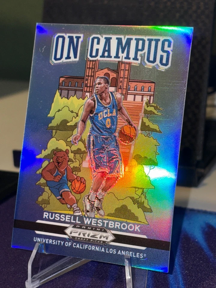 Selecciones del draft Panini Prizm 2021-22 - en el campus Russell Westbrook #19 Foto 1 de 2