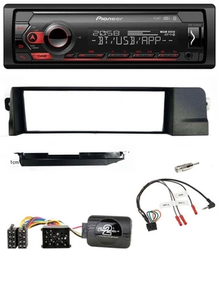 Pioneer Lenkrad USB DAB Bluetooth Autoradio für BMW 3er E46 98-07 Profi Rundpin - Bild 1 von 4