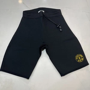 Gold’s Gym Neoprene Sauna Compression Shorts S/M Black Waist Trainer Fitness - Picture 1 of 6
