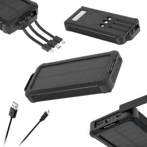 Krüger&Matz Solar Powerbank 10 000mAh Bezprzewodowa latarka do ładowania - Zdjęcie 1 z 9