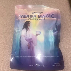 Yerba Magic Yerba Mate Instant Tea Powder - Peach Mango Flavor - 30 Servings - Picture 1 of 2