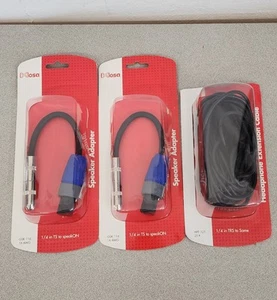 Hosa Speaker Adaptors And Headphone Extension Cable - Picture 1 of 5