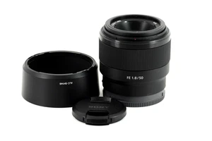 Sony FE 50mm F1.8 E Full Frame AF Prime SEL50F18F Lens Mint condition - Picture 1 of 6