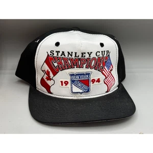New York Rangers 1994 Stanley Cup Champions STARTER Trucker Hat Flags - Picture 1 of 3