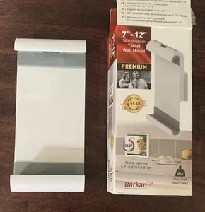 Barkan 7-12 inch Premium Fixed Tablet Wall Mount White/Clamp Opening INCOMPLETE - Picture 1 of 2