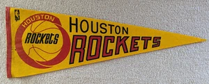 Houston Rockets - NBA Basketball Sport Pennant Flag - vintage - Picture 1 of 4