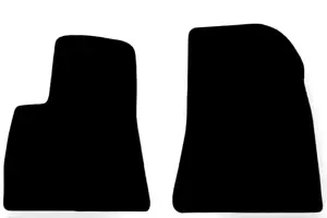 Front Car Floor Mats Velour for Tesla Model 3 Waterproof Black Carpet Liners 2pc - Foto 1 di 9