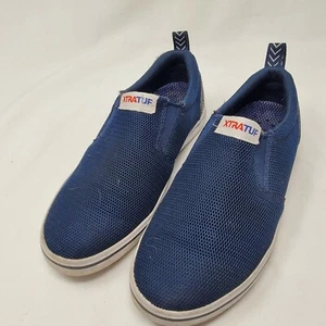 XTRATUF SHARKBYTE AIRMESH DECK SHOES BLUE QUICK DRY SNEAKERS SLIP ON Sz 7.5/5.5 - Picture 1 of 6