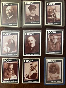 1992 Unbeatables Focus Cards Black History ~ RARE ~ LOT OF 9 - Picture 1 of 9