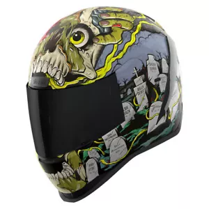 Icon Airform MIPS Dead Serious Glow-in-the-Dark Motorcycle Helmet - All Sizes - Picture 1 of 13