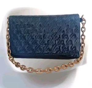 Jaeger Black Shoulder Bag Patent Leather Clutch or Shoulder Detachable Strap. - Picture 1 of 10