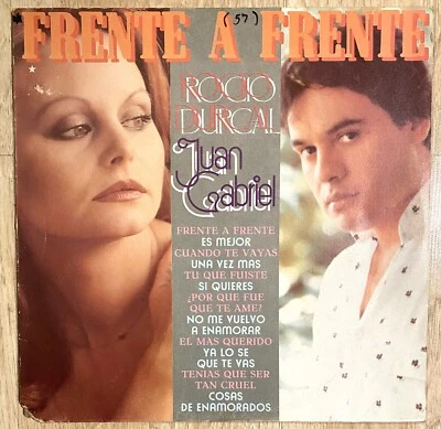 Juan Gabriel Rocio Durcal Frente a Frente LP 1984 Vinyl Record Mexico VG - Image 1 of 4