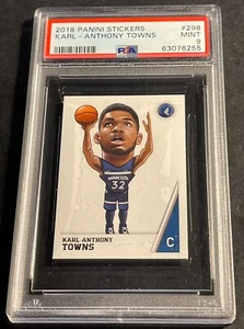 Pegatinas Panini 2018 Karl Anthony Towns #298 PSA 10 Wolves Pop 2 - Imagen 1 de 2