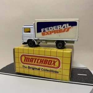 Matchbox MB-23 Volvo Container Truck Cabover Semi Fedex Federal Express NRMT HTF - Picture 1 of 12
