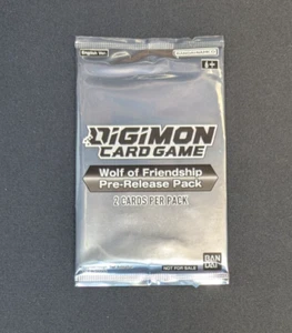 Digimon Card Game - Wolf of Friendship - Pre-Release Pack - ENGLISH SEALED - Picture 1 of 2