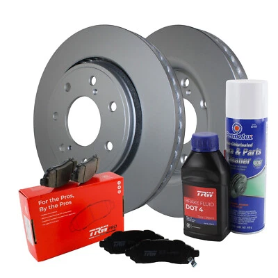 Kit de frenos delanteros 350 mm rotores de disco TRW Pro pastillas metálicas para Ford F-150 HD carga útil Foto 1 de 4