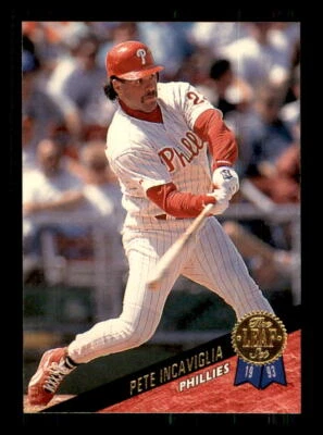 1993 BASEBALL 1993 Leaf Pete Incaviglia Philadelphia Phillies #276 1 - Image 1 of 2