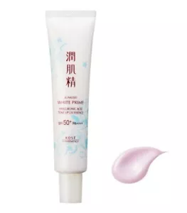 KOSE Junkisei White Prime Hyaluronic Acid Tone Up UV Essence SPF50 35ml - Picture 1 of 2