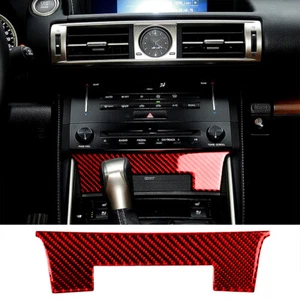For Lexus IS250 IS350 2014-2018 Red Carbon Fiber Central Console Stripe Trim B - Picture 1 of 11