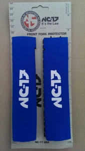 NC-17 Front Fork Protector Federgabelschutz, Shock Boots, Neopren, blau, NOS - Bild 1 von 1