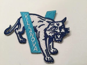Villanova Wildcats VINTAGE BESTICKTER AUFBÜGLER PATCH 3" x 2,5" - Bild 1 von 2