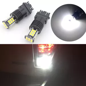 2pcs 6000K White 3156 3155 3157 LED Backup Reverse Light Bulb Bright 24-3030-SMD - Picture 1 of 10