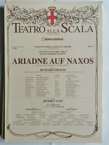 PLAKAT THEATER ALLA SCALA MILANO ARIADNE AUF NAXOS MUSIK VON RICHARD STRAUSS - Bild 1 von 2